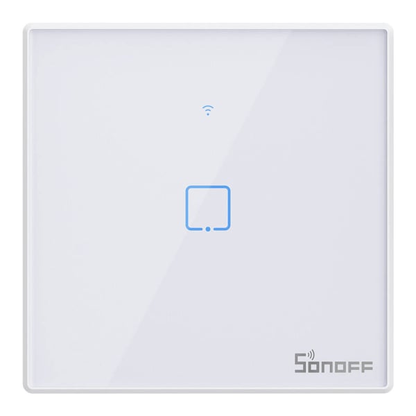 Smart Switch WiFi + RF 433 Sonoff T2 EU TX (1-kanals) oppdatert