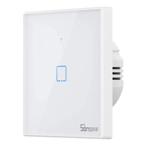Smart Switch WiFi + RF 433 Sonoff T2 EU TX (1-kanals) oppdatert