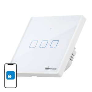 Smart Switch WiFi + RF 433 Sonoff T2 EU TX (3-kanals) uppdaterad