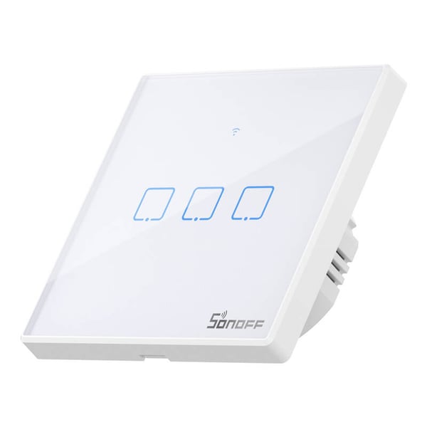 Smart Switch WiFi + RF 433 Sonoff T2 EU TX (3-kanals) uppdaterad
