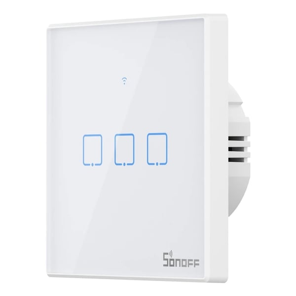 Smart Switch WiFi + RF 433 Sonoff T2 EU TX (3-kanals) uppdaterad