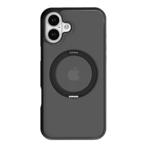 Torras Ostand Pro Cover til iPhone 16 (sort)