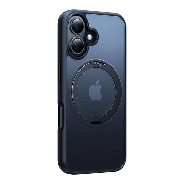 Torras Ostand Pro Cover til iPhone 16 (sort)