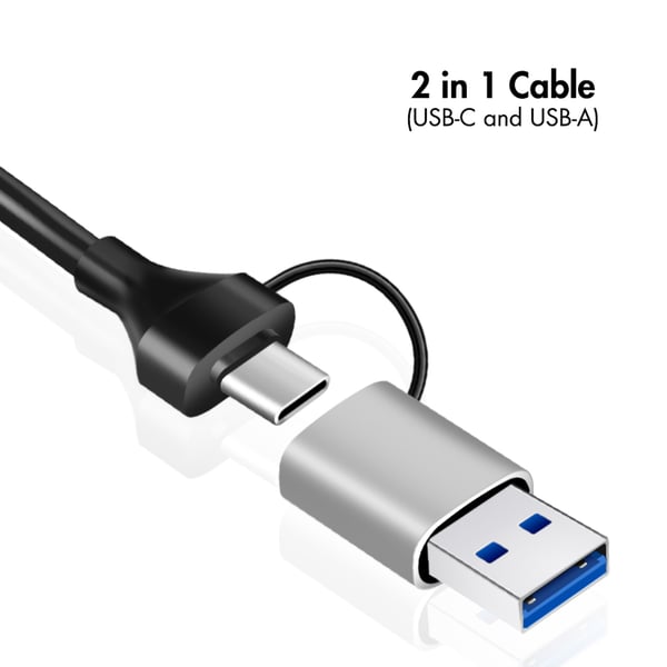 USB-A/USB-C -> 2,5 Gigabit nettverksadapter RJ45
