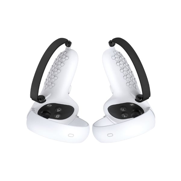 Beskyttende silikonhåndtaksbeskyttelse for Meta/Oculus Quest 2 White