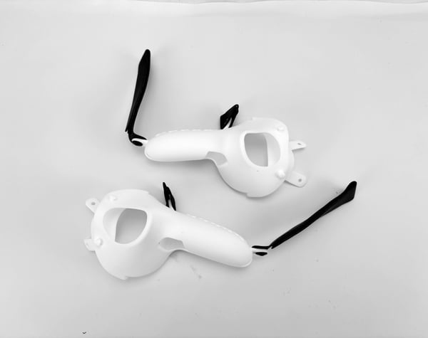 Beskyttende silikonhåndtaksbeskyttelse for Meta/Oculus Quest 2 White
