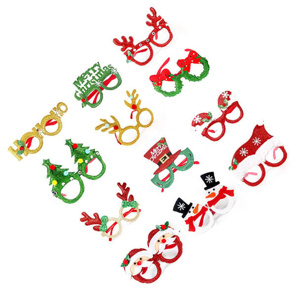 Julebriller - Festlige feriebriller 12-piece
