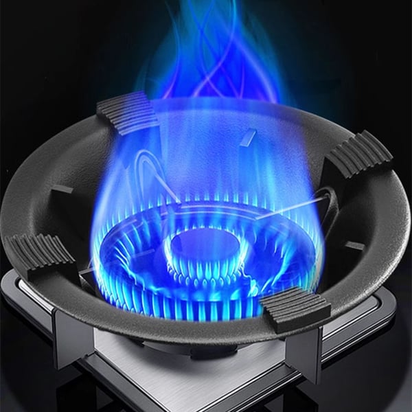 Energisparende deksel for gasskomfyr i støpejern - frontrute med fire klør (forsterket)