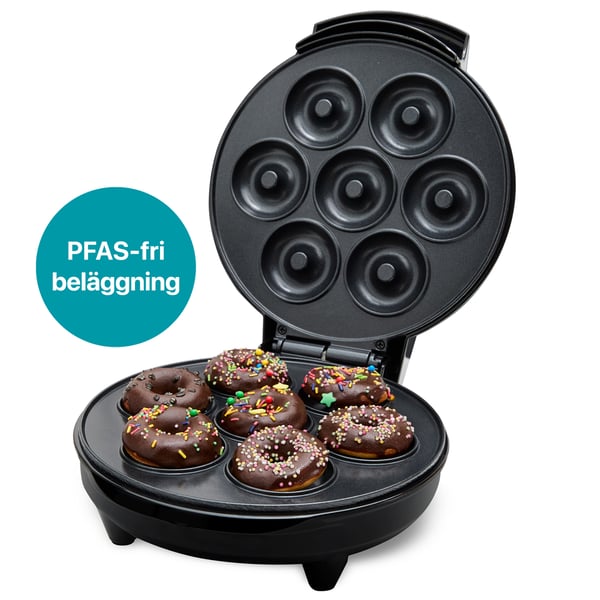 Donutmaker Keramisk 7 Donuts 700W DM400 Svart