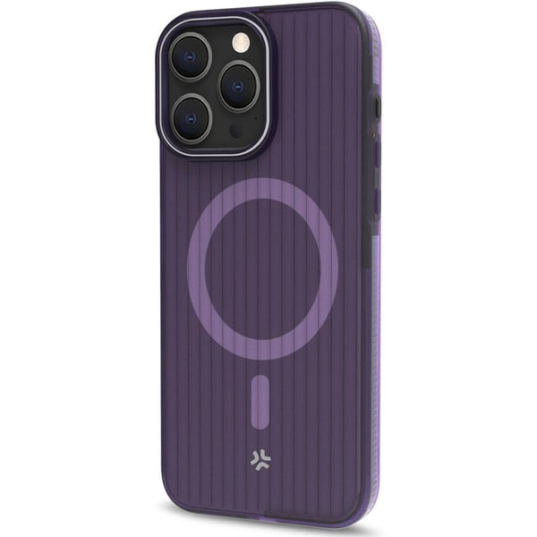Magsuit MagSafe-kompatibelt deksel til iPhone 16, halvgjennomsiktig, lilla