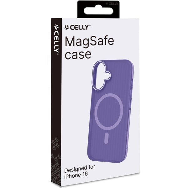 Magsuit MagSafe-kompatibelt deksel til iPhone 16, halvgjennomsiktig, lilla