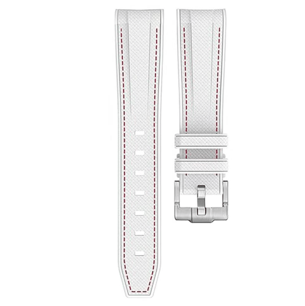 Silikoninen kellonranneke Moonswatch Swatchille White