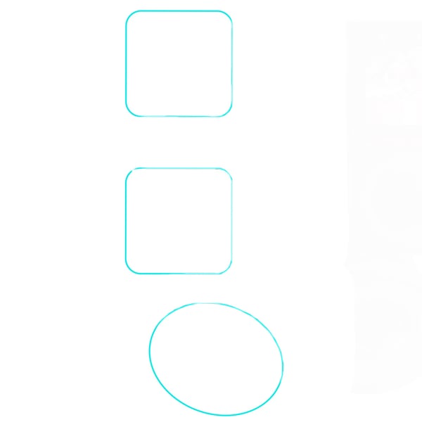 Skjermbeskytter i herdet glass for Insta360 ONE RS (3-pack)