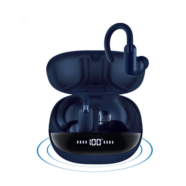 Hodetelefon Sports Charge 2 In-Ear Hook TWS Svart/Blå