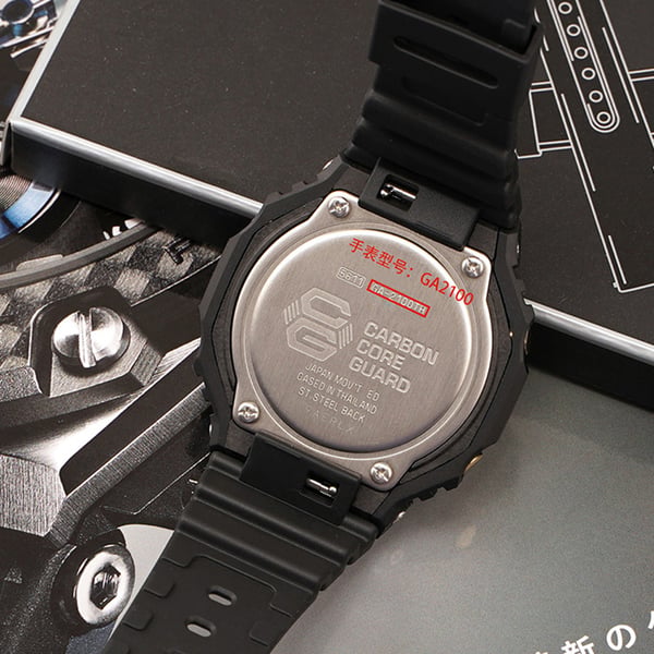 TPU-klokkerem til Casio GA-2100/2110 - svart