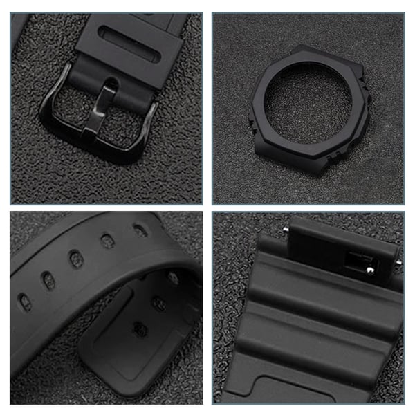 TPU-klokkerem til Casio GA-2100/2110 - svart