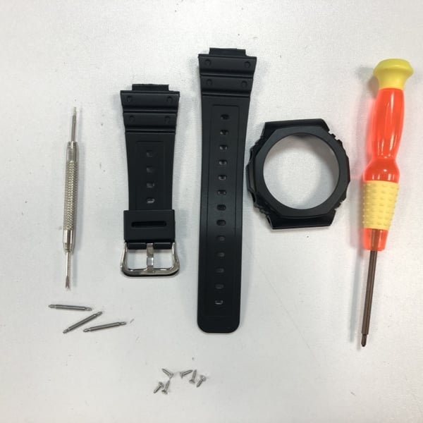 TPU-klokkerem til Casio GA-2100/2110 - svart