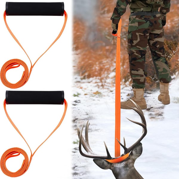 2-Pack Deer Traction Strap, Heavy Duty Jagt Traction Grip