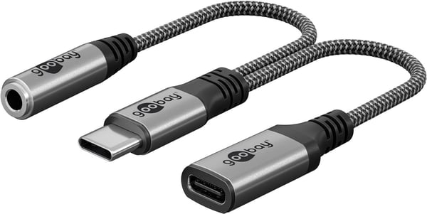 Adapter USB-C™ til USB-C™ og jackstik, 3,5 mm AUX