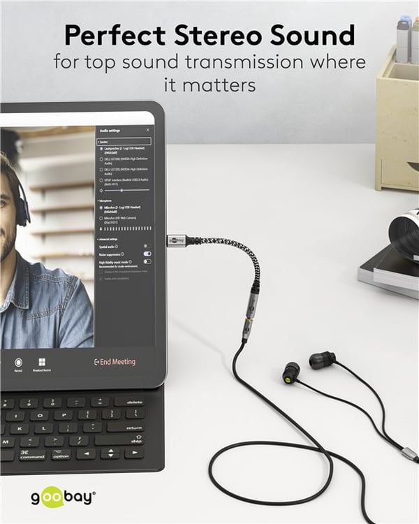 Adapter USB-C™ til jackstik, 3,5 mm AUX