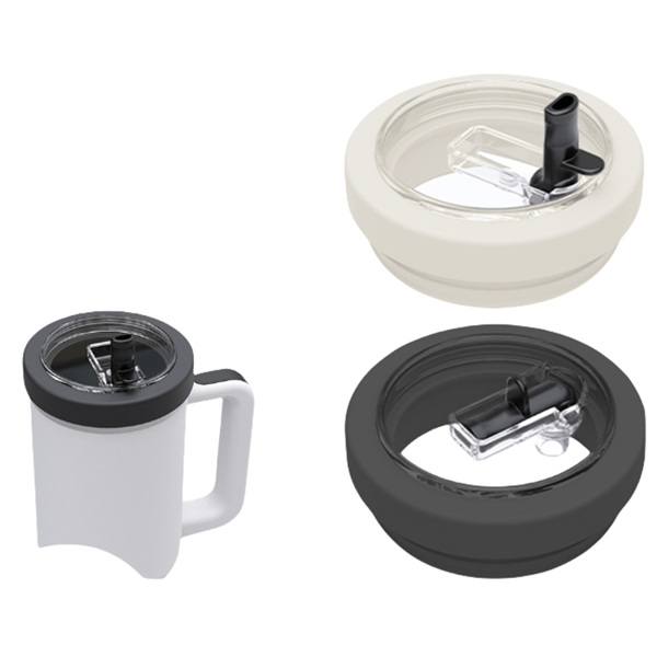 Glasslokk med sammenleggbart sugerør til Stanley IceFlow 40oz Skin color