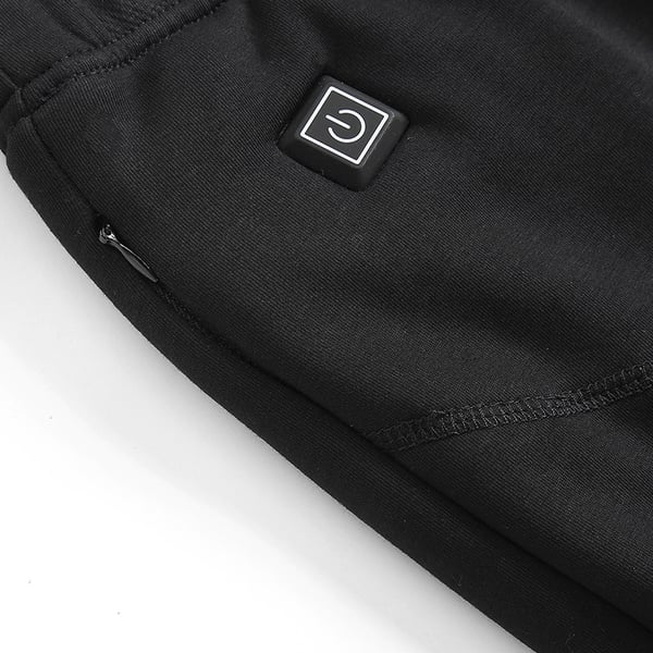 Opvarmet Undertøj Herre - Elektrisk Varmeundertøjssæt Black 5XL