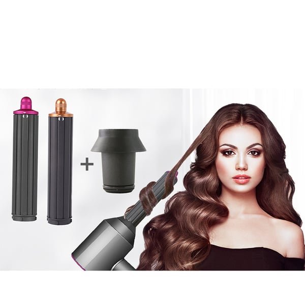 Krøllejernstilbehør for Dyson hårføner HD08 Gray+Red