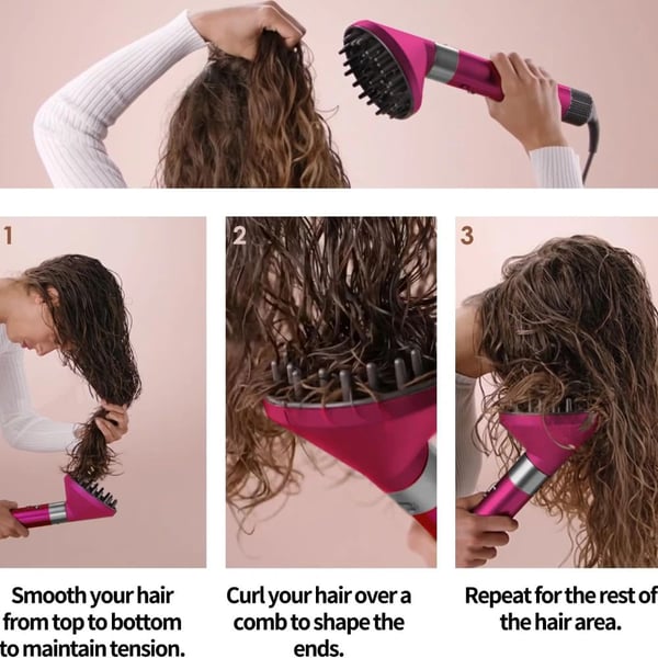 Diffuser for Curls Dyson Airwrap HS01/05 Rose red