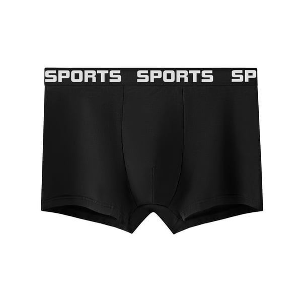 Boxershorts til mænd, sikker og støttende pasform Black 6-Pack L