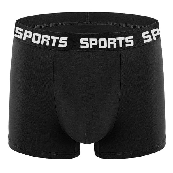 Boxershorts til mænd, sikker og støttende pasform Black 4-Pack L