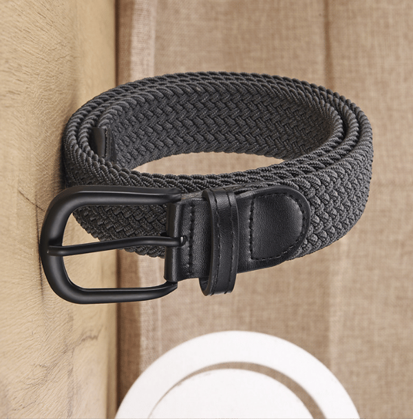 Ei reikää elastinen kudottu vyö Grey L