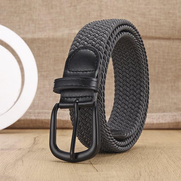 Ei reikää elastinen kudottu vyö Grey L