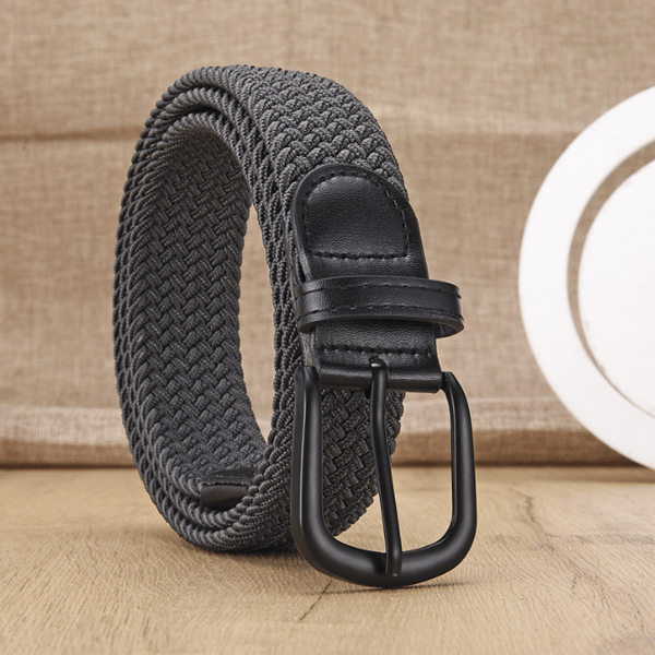Ei reikää elastinen kudottu vyö Grey L