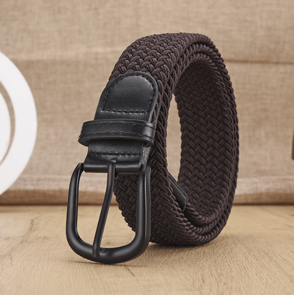Ei reikää elastinen kudottu vyö Brown S