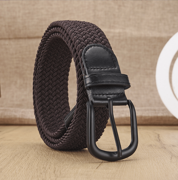 Ei reikää elastinen kudottu vyö Brown M