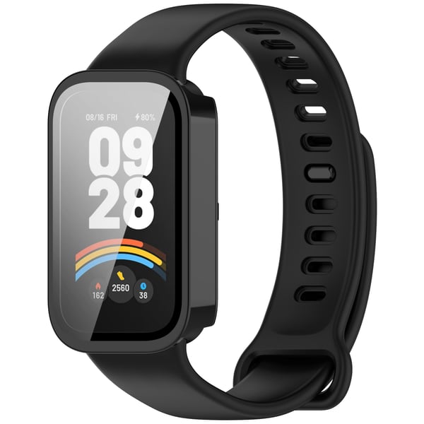 Xiaomi Band 9 Active & Redmi Band 3 -kotelo näytönsuojalla