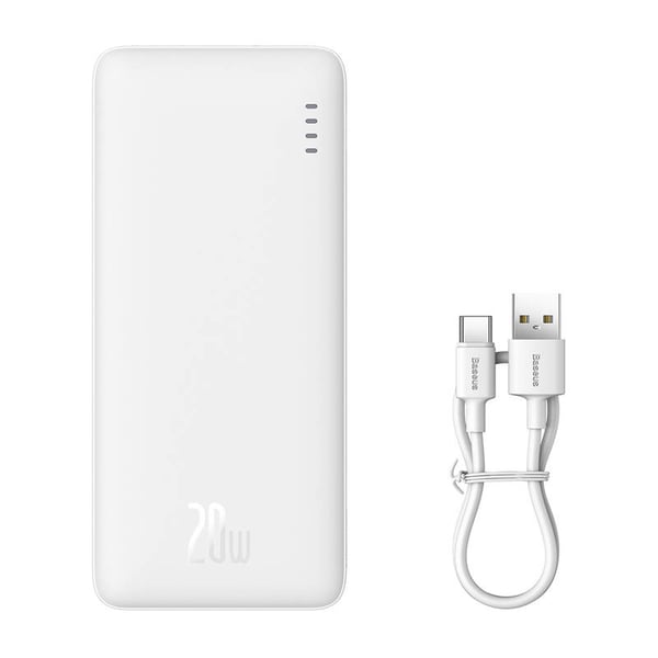 Baseus Airpow 10000mAh 20W powerbank (hvit)