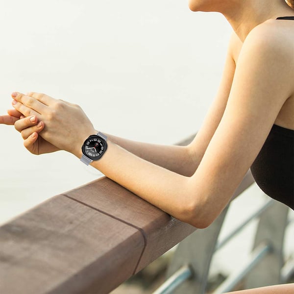 Milanese Loop Strap til Samsung Watch 7 47MM med skildpaddespænde Silver