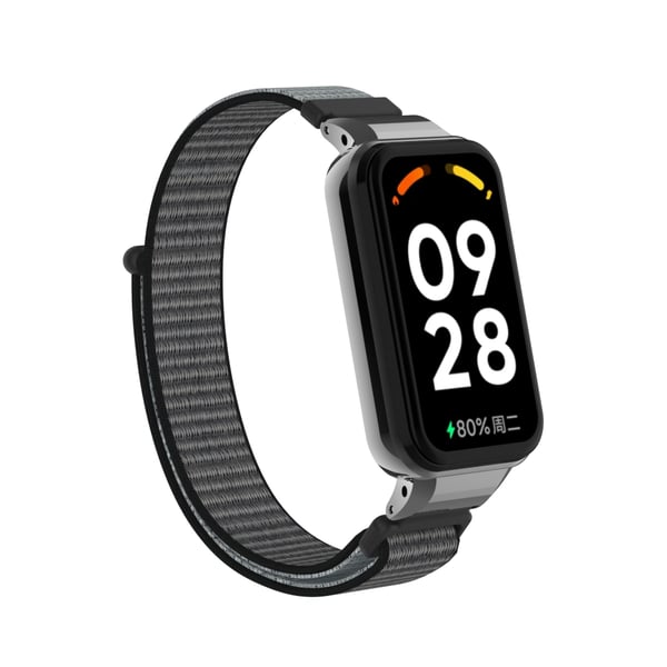 Nylon klokkerem for Xiaomi Redmi Band 2/8 Active Grey