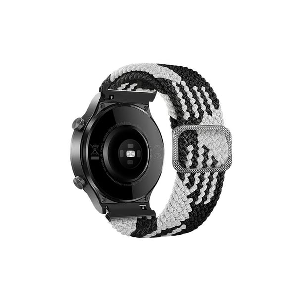 Nylon kellon ranneke mustalla soljella Black+White 22 mm