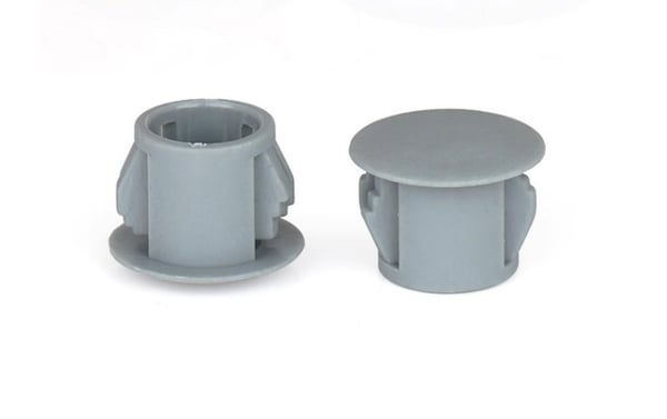 20 mm hullplugger, plasthulldeksler som kan klikkes inn (10 pakke)
