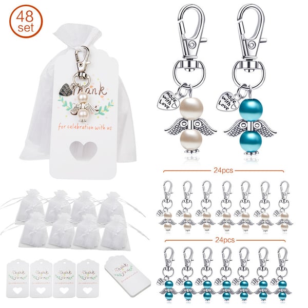 Suojelusenkeli avaimenperä Silver 48-Piece