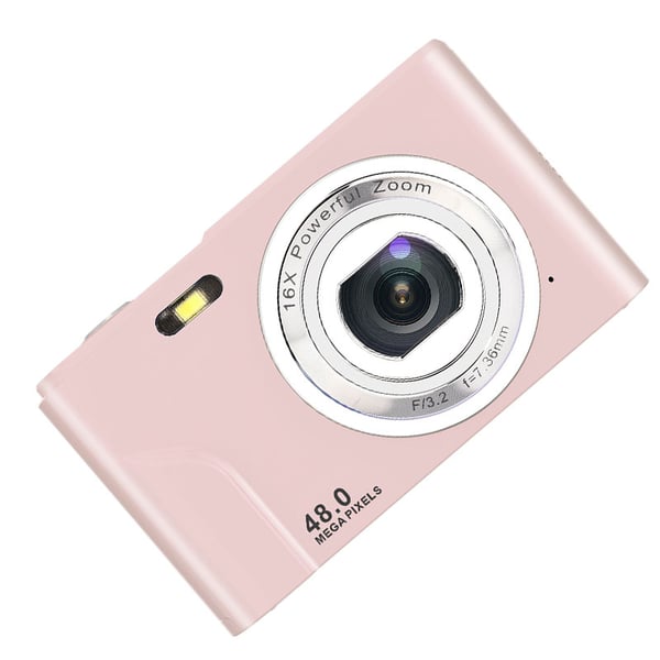 Digitalkamera 1080P, 48 megapiksler, 16x zoom Pink