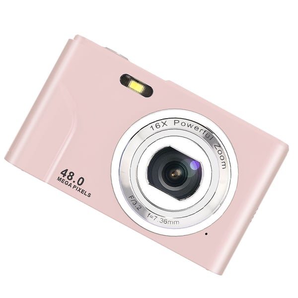 Digitalkamera 1080P, 48 megapiksler, 16x zoom Pink
