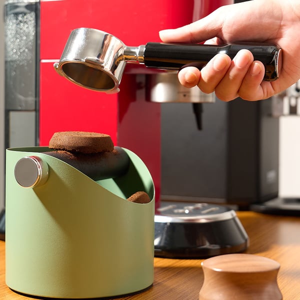 Stilig kaffegrutboks Black