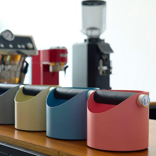 Stilig kaffegrutboks Black