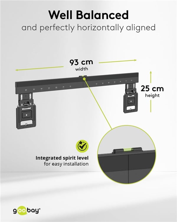 Ultraslim TV-väggfäste Basic FIXED (XL)