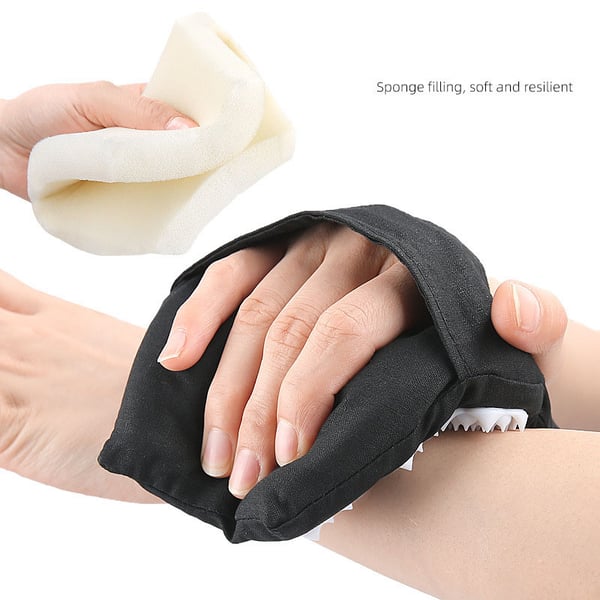 Akupressur massagehandsker med rhinestone spænde Model 1