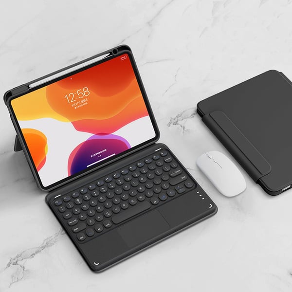 Avtakbart Bluetooth-tastaturdeksel for iPad Black iPad Pro10.2/10.5/Air3