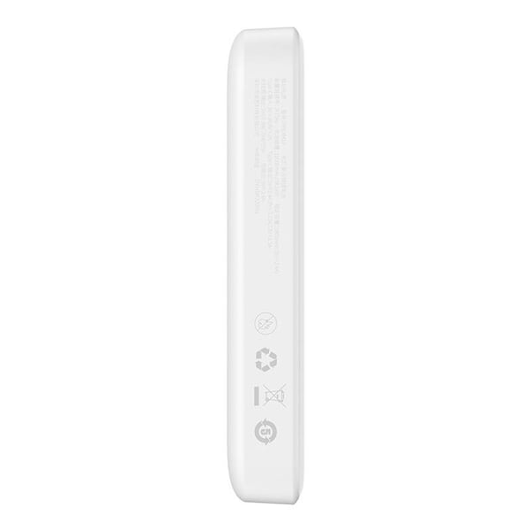 Powerbank Baseus Magnetic, 10000mAh, USB-C 20W, MagSafe (hvit)